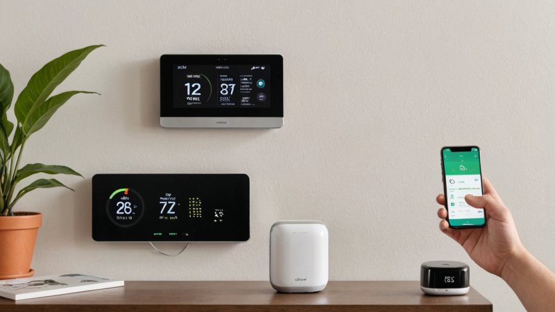 smart air quality monitors, smart thermostats, home technology, air quality improvement, energy efficiency, smart home devices