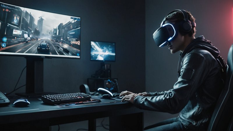 VR technology, futuristic gaming, immersive experience, entertainment, gaming evolution