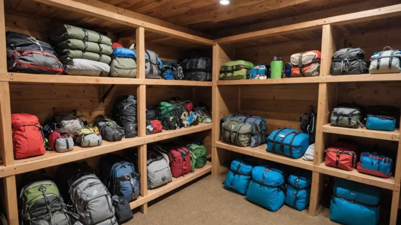 outdoor gear, safety practices, gear storage, camping equipment, hiking gear, sports equipment, maintenance tips, outdoor safety