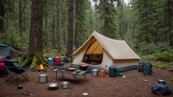 base camp setup, outdoor camping, camping tips, tent setup, gear organization, outdoor cooking, camping safety, camping guide