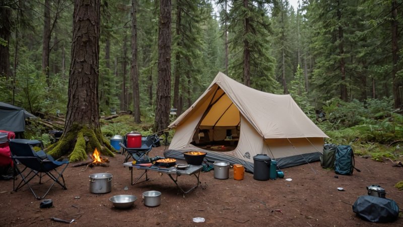 base camp setup, outdoor camping, camping tips, tent setup, gear organization, outdoor cooking, camping safety, camping guide