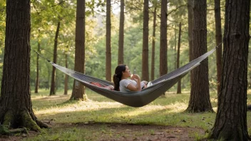 portable hammock, relaxation, outdoor gear, stress relief, camping, social benefits, comfort