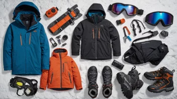 Winter sports gear, outdoor gear, insulated jackets, snow goggles, snow boots, multi-tool, winter sports enthusiasts