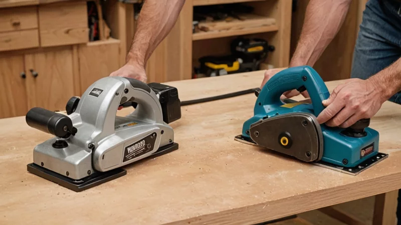 hand planer, electric planer, woodworking tools, tools comparison, DIY woodworking, woodworking techniques