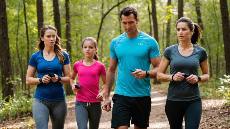 fitness trackers, Garmin, Fitbit, family workouts, health technology, wearable tech, fitness technology